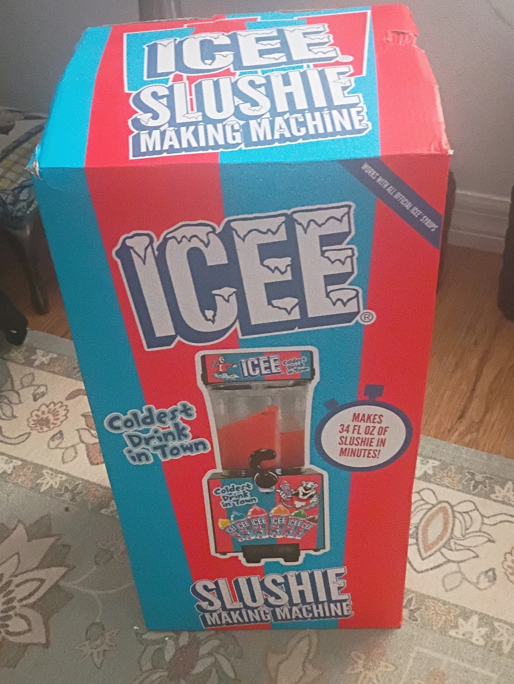 Icee Blue and Red Kids Slushie Maker